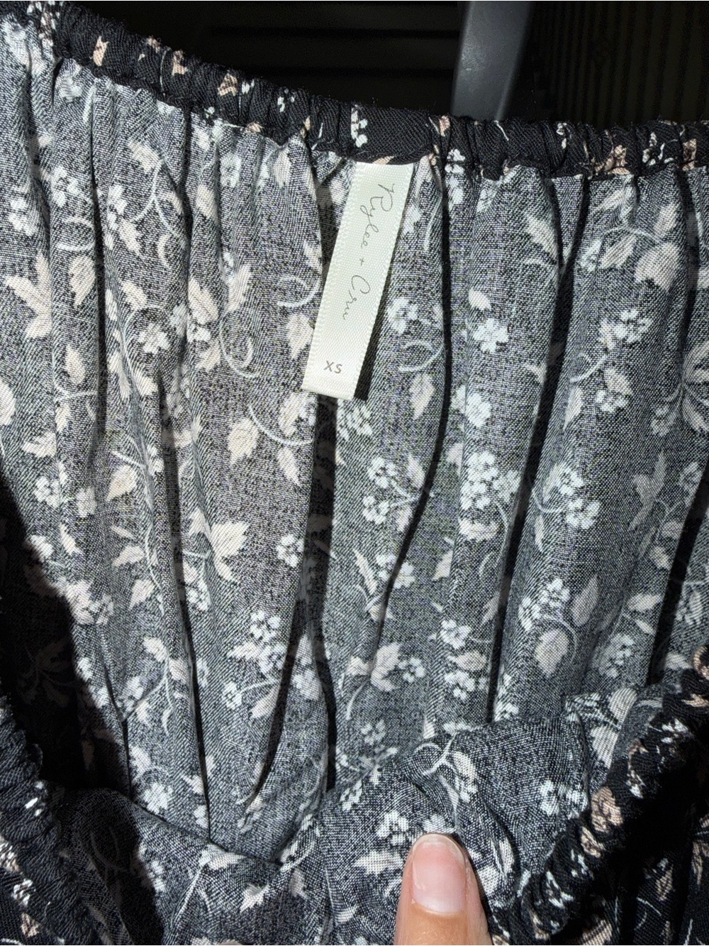 Rylee + Cru Woman’s Sazan Top And Skirt Dark Floral Set - Picture 6 of 6